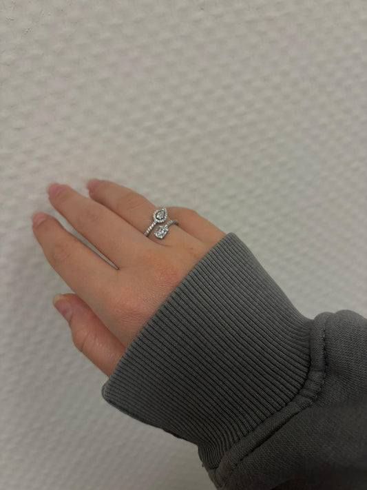 Adora silver ring